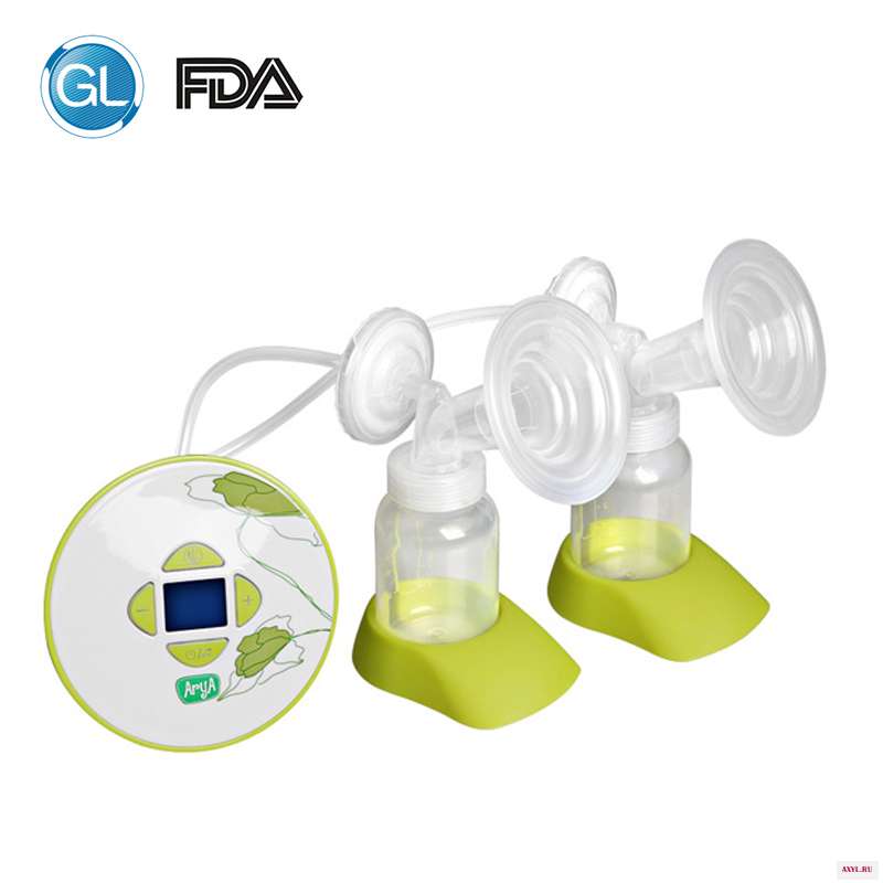 GL Double Electric Breast Pump Silicone Baby Feeding Milk with Gift 30pcs Storage Bag+1 Bra+6pcs Nursing Pads | - Цена: 