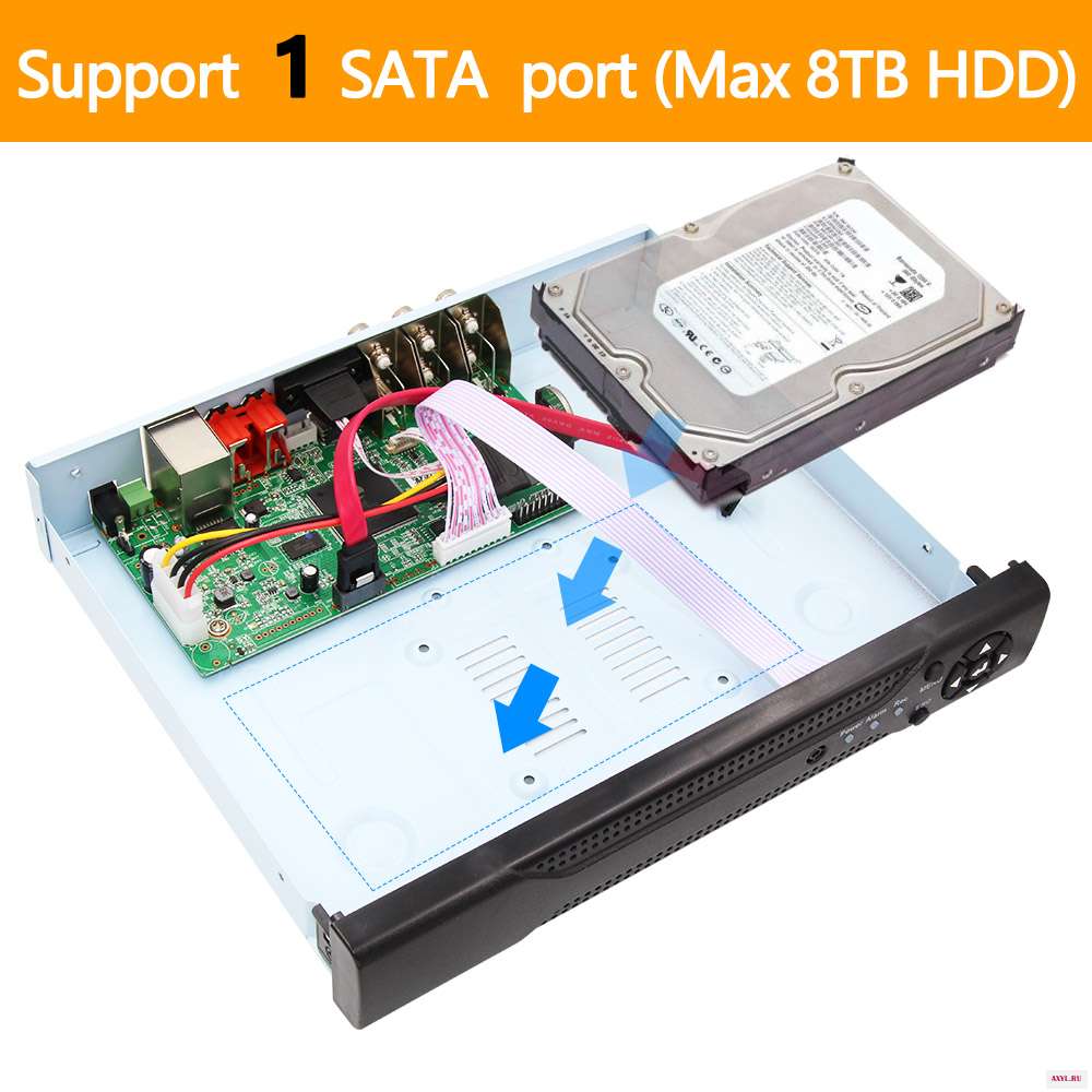 Видеорегистратор 5 в 1 4 канала * 1080N AHD DVR гибридный видеорегистратор для камер 720P/960H аналоговых CVI TVI IP