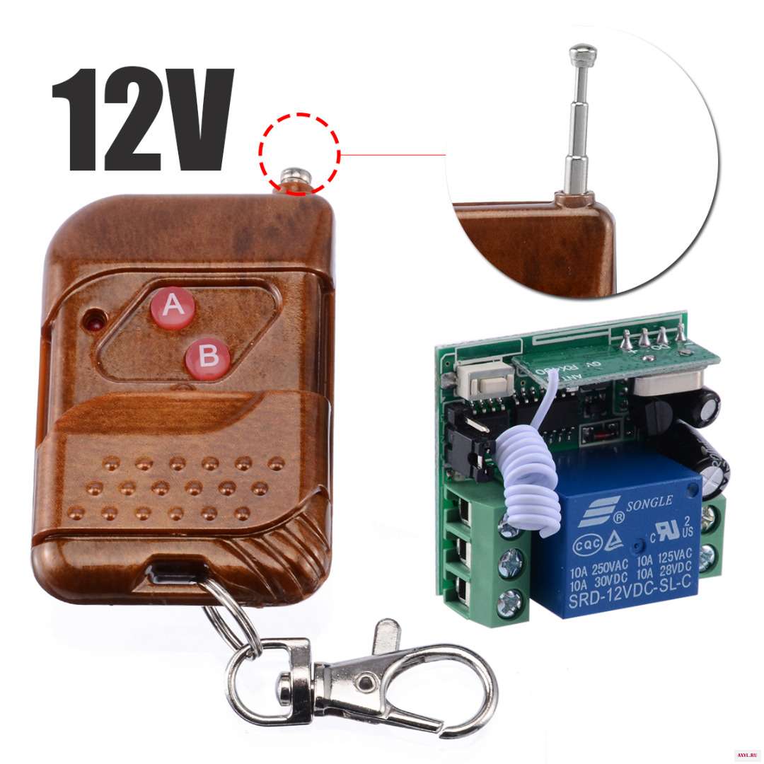 Mayitr DC 12V Professional Channel Wireless Relay Remote Control Switch Receiver Transmitter Kits Switches