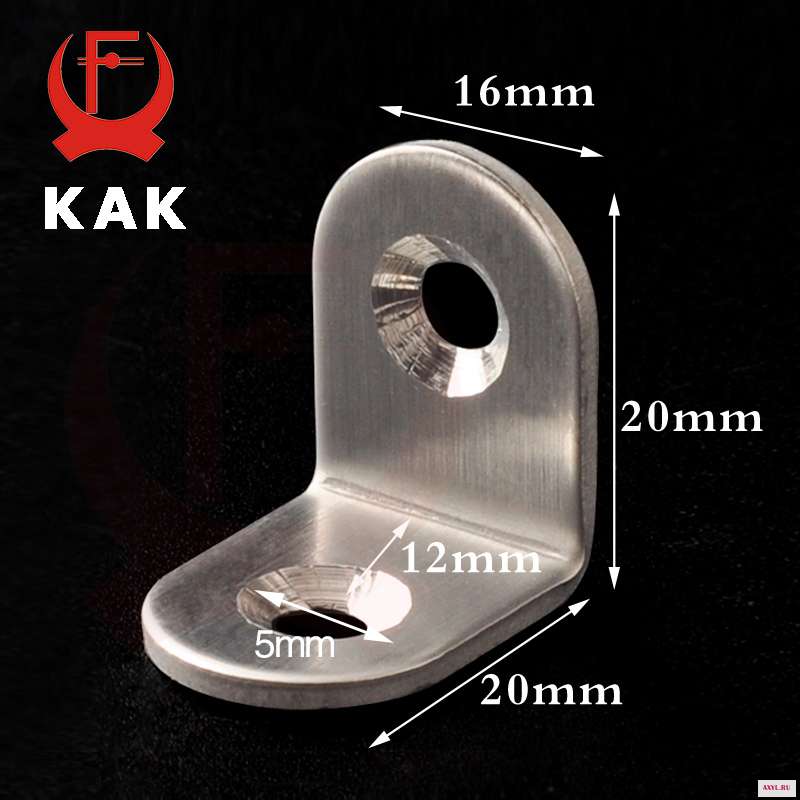 10 шт. угловые кронштейны из нержавеющей стали 20 х20х16 мм|bracket band|fastenal productsfastener nut |