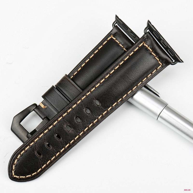 Ремешок MAIKES из натуральной кожи для Apple Watch Band 44 мм 40 42 38 Series 4 3 2 аксессуары часов iwatch|watchband iwatch|genuine leather watch
