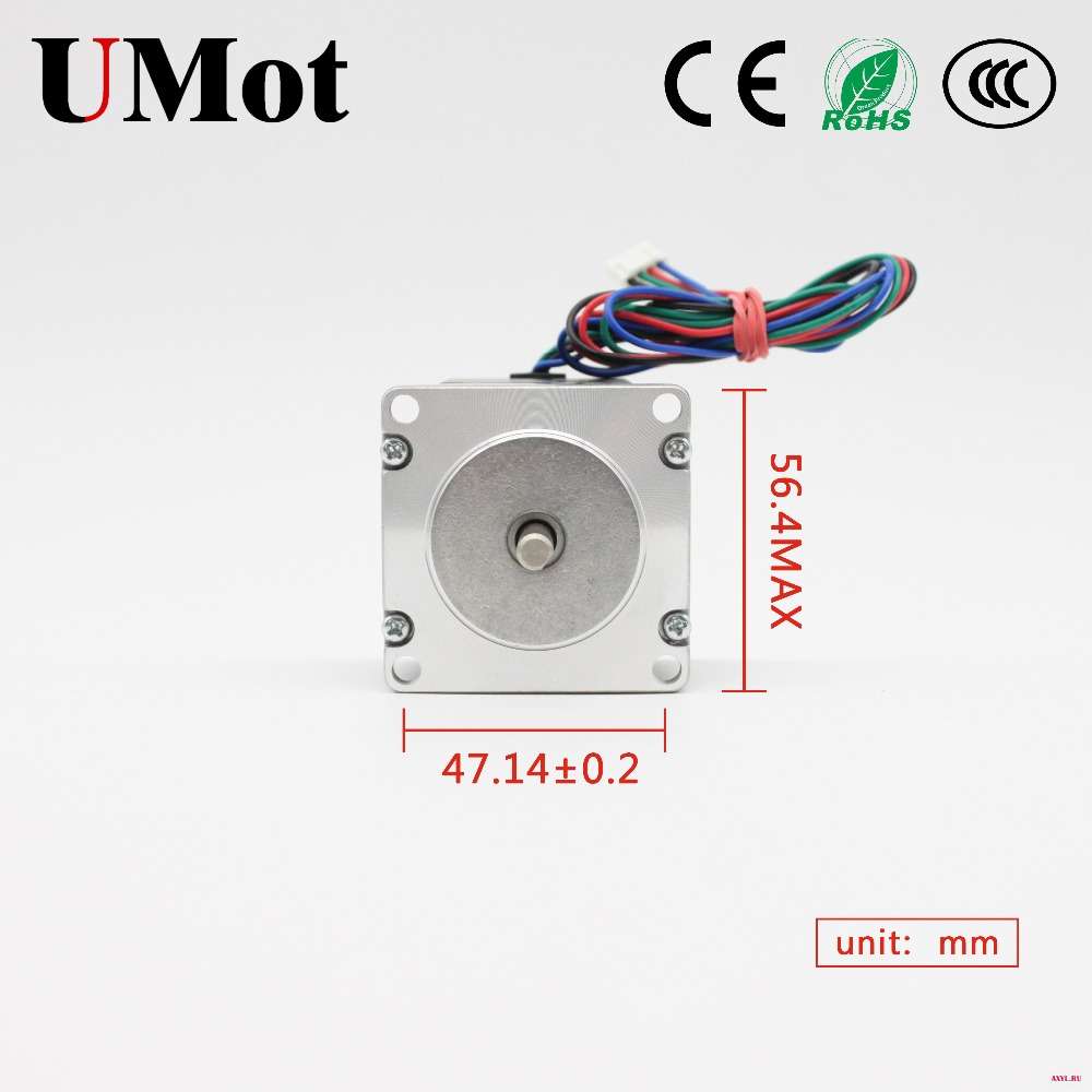 Шаговый двигатель NEMA 23 шаговый Электродвигатель с поворотом на 1 8 градусов 57 мм 4 вывода 2 А 950 м нм Nema23