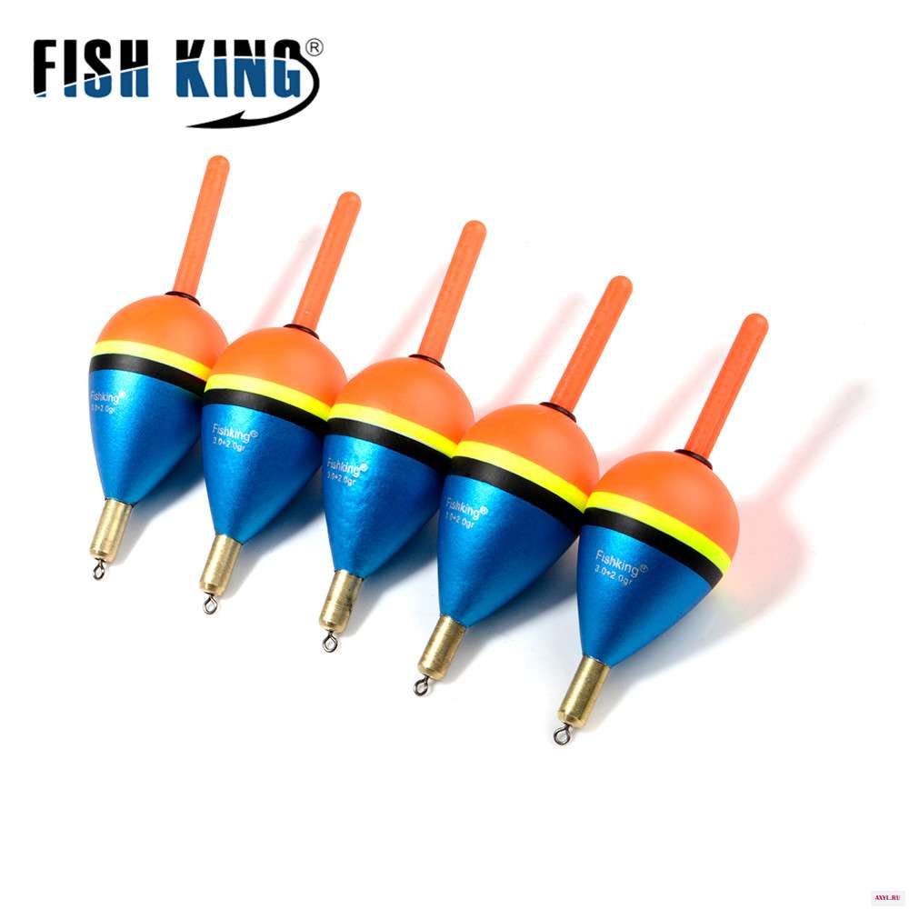 FISH KING 5 шт. разноцветные рыболовные снасти для карпа набор аксессуаров поплавка буй поплавки