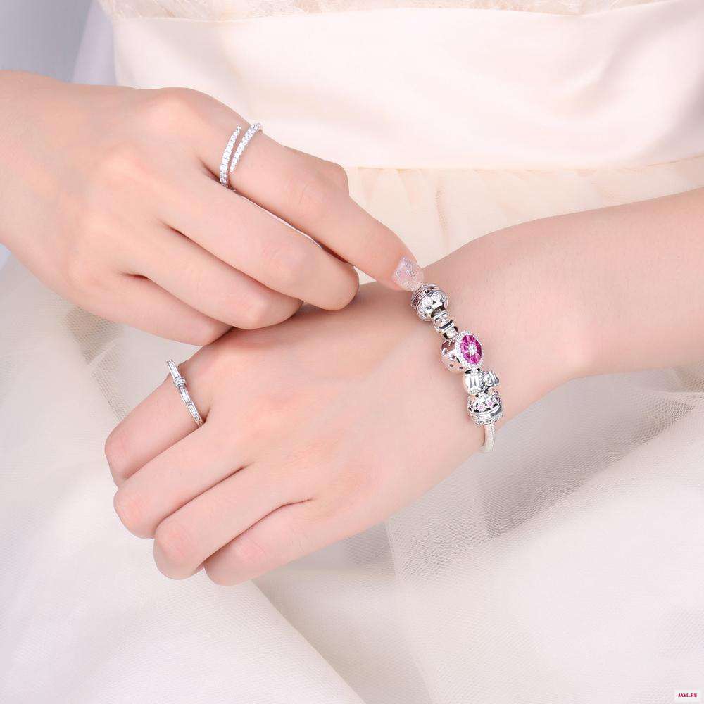 JewelryPalace Подвеска из стерлингового серебра 925 пробы с бусинами оригинальный браслет для изготовления