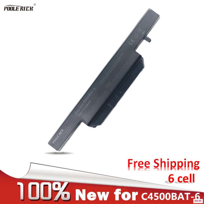 Новый ноутбук Батарея C4500BAT 6 87 C450S 4R4 для CLEVO B4100M B4105 B5100M B5130M B7110 B7130 C4100 C4500 C5100Q C5105 C5500QC|Аккумуляторы ноутбуков| |
