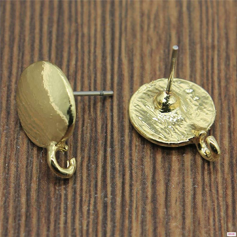 10 шт. Золотые искаженные серьги соединители для изготовления серег аксессуары базовые линкер|Ювелирная