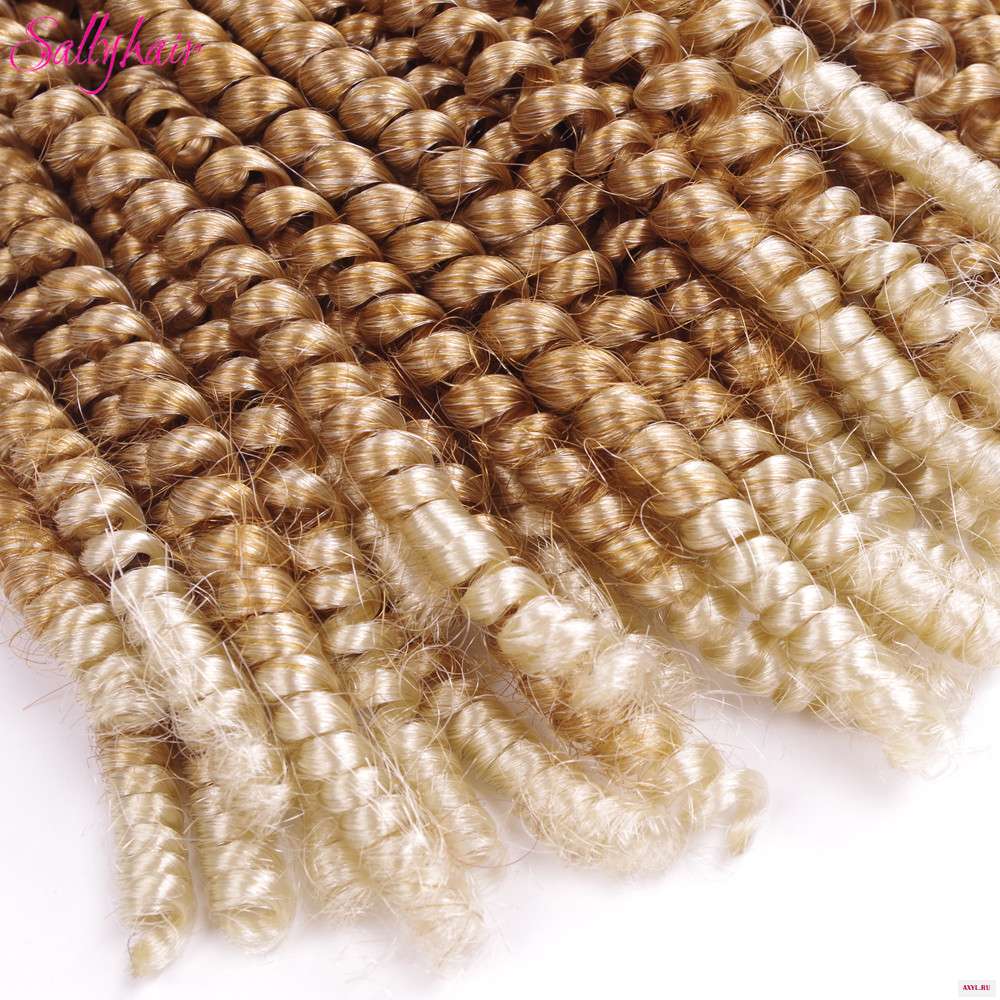 Sallyhair вязаные косички волосы с Омбре плетеные цветные синтетические для наращивания 30 нитей/упаковка 110