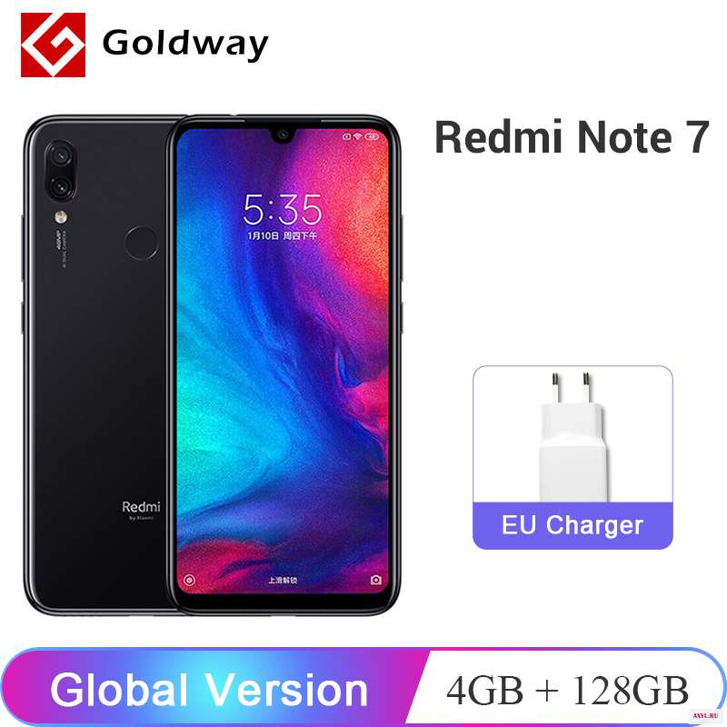 Глобальная версия Xiaomi Redmi Note 7 мобильный телефон 4 Гб Оперативная память 128 Встроенная Snapdragon 660 Octa Core 6 3 "FHD +