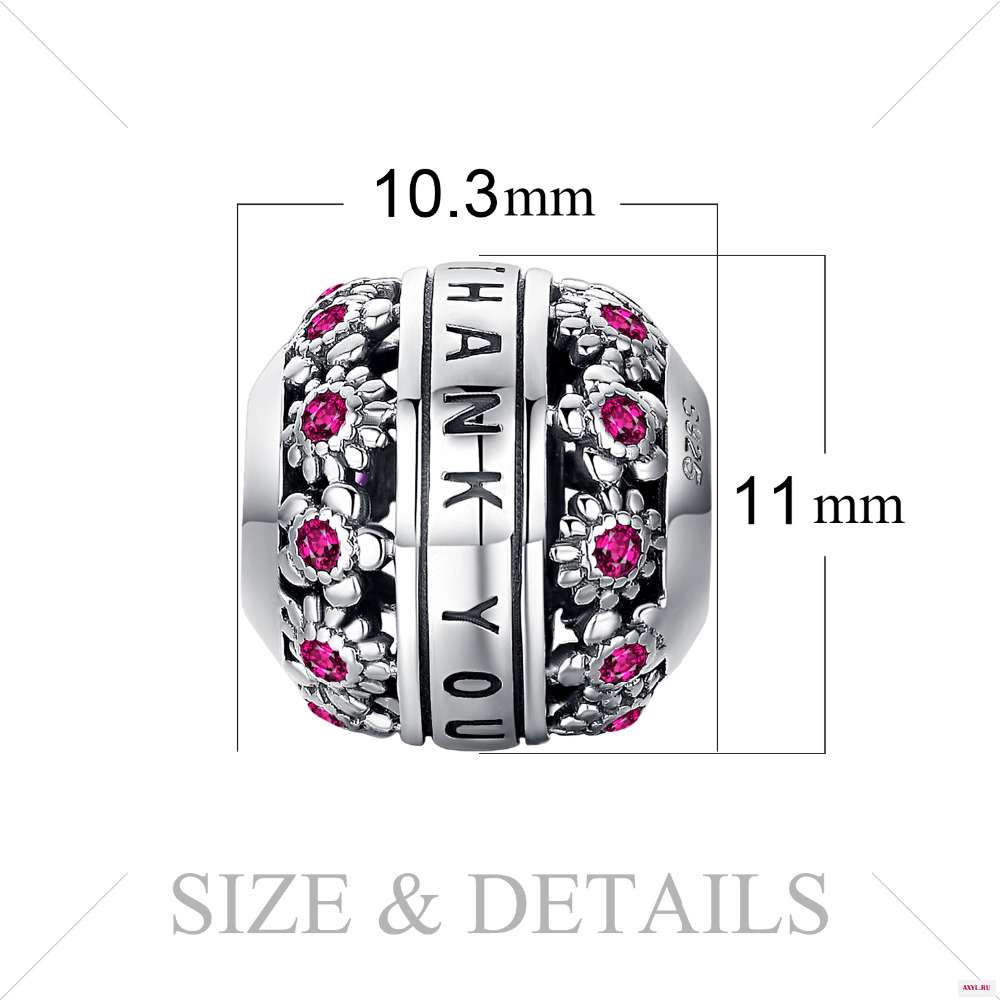 JewelryPalace Подвеска из стерлингового серебра 925 пробы с бусинами оригинальный браслет для изготовления