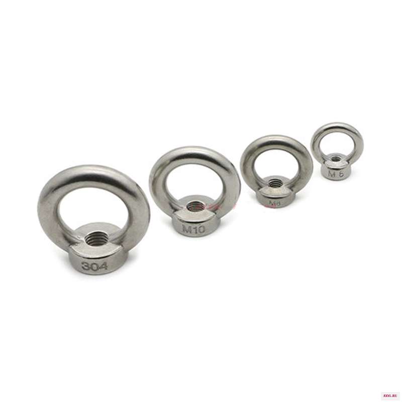 304 нержавеющая сталь плечевые подъемные гайки/винтовое кольцо eyebolt болты с зажимом гайки Винты M3 M4 M5 M6 M8 M10 M12