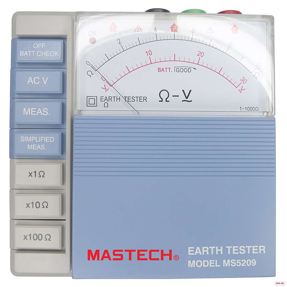 MASTECH MS5209 аналоговый измеритель сопротивления заземления Megger Megometro 1 1K низкой мощности|Измерители