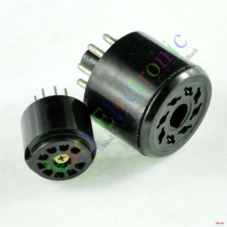 Вакуумная трубка Bakelite 1 шт. 9pin Fr 12AX7 + 8pin Octal DIY Бесплатная доставка опт и розница|test socket|vacuum tube testtube socket saver |