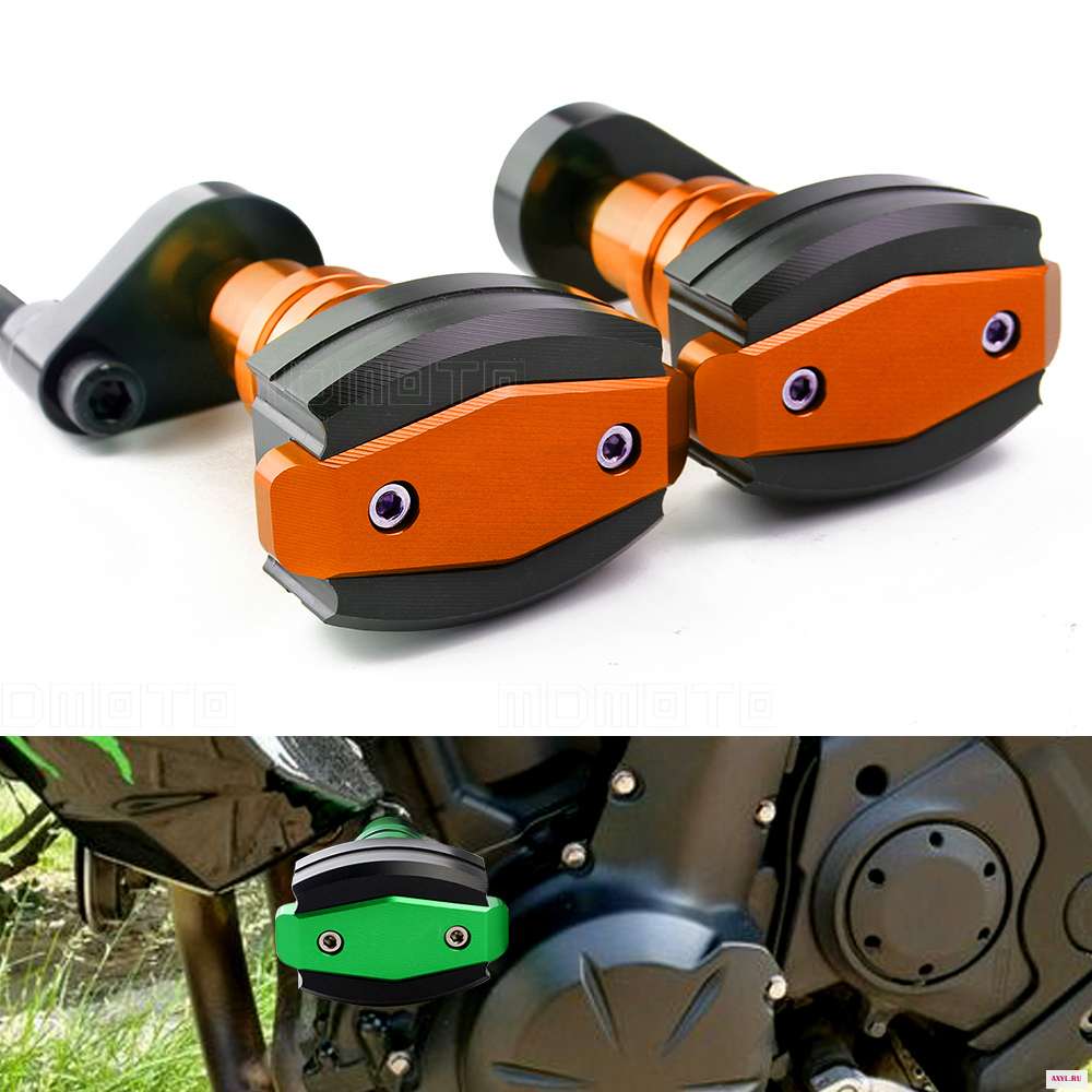 Для kawasaki ZX10R ZX 10R 2004 2005 CNC мотоциклетные противоударные колодки выхлопная рама слайдеры защитные боковые