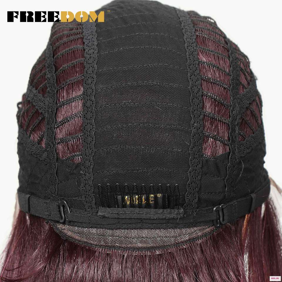 Парик для косплея FREEDOM Wig прямой жаропрочный синтетический 30 дюймов с эффектом омбре розового цвета|wigs free|wig
