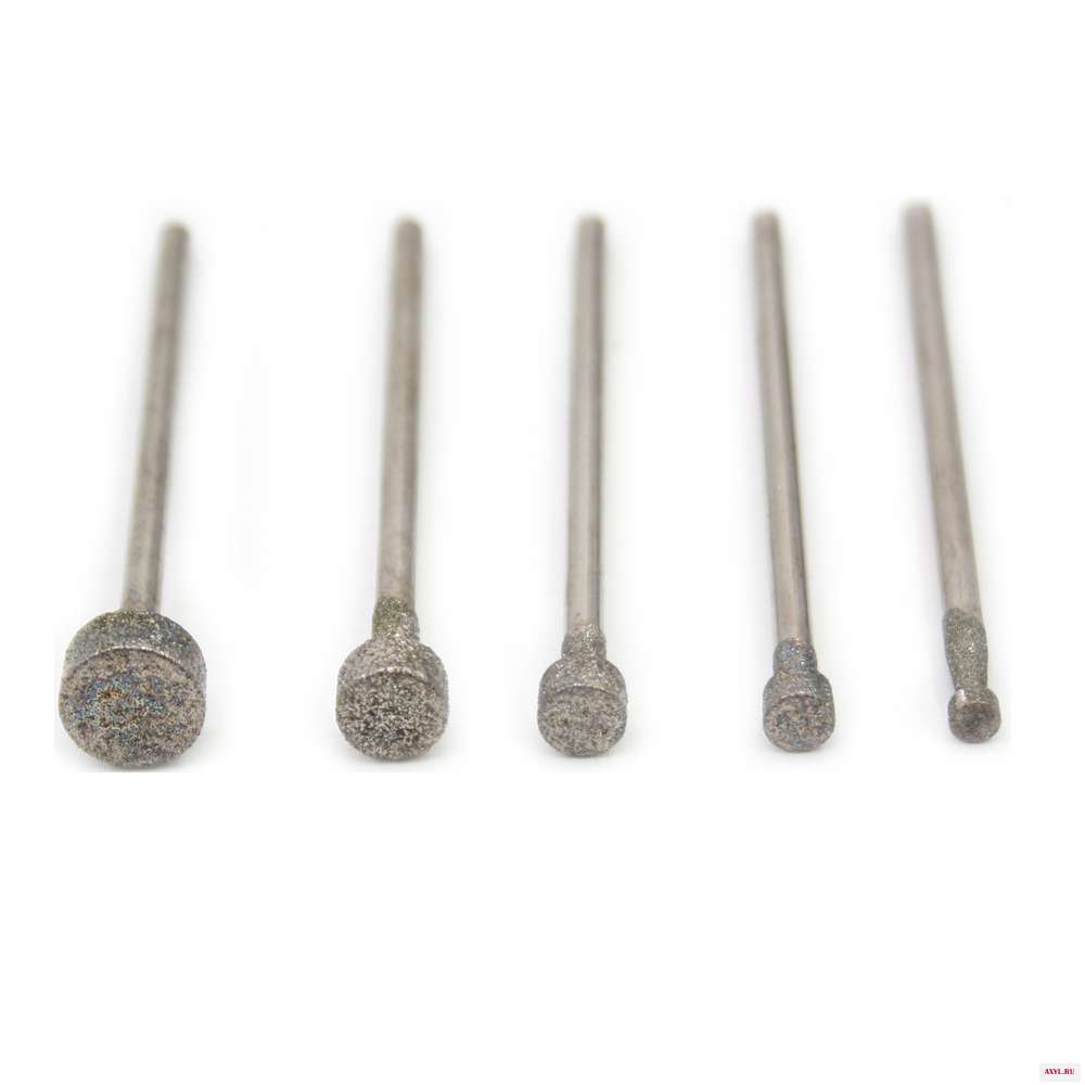 Алмазная абразивная насадка с плоским концом и хвостовиком 2 35 мм|2.35mm shank|head headhead flat |