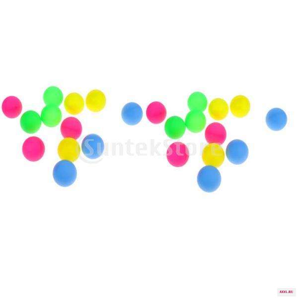 24Pcs Multi-colored Beer Ping Pong Balls, Table Tennis Decoration Balls Toy Raffle  Entertainment Party Balls