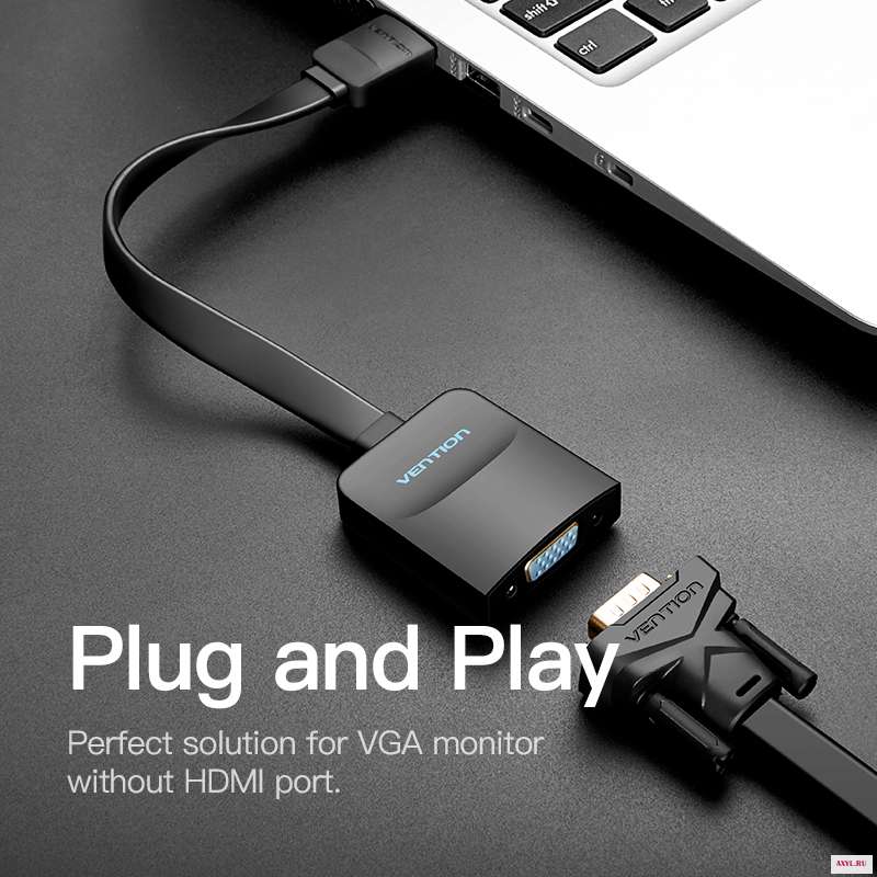 Кабель преобразователь HDMI VGA 1080p для Xbox 360 PS3 PS4 ПК ноутбуков ТВ приставок| |