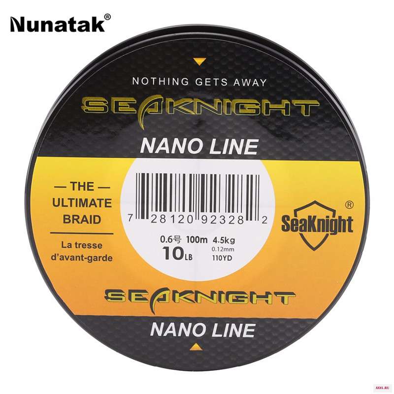 Рыболовная леска Seaknight nano 4 нити 100 м суперпрочная Многожильная из ПЭ фунта 6 фунтов 8 10 морская соленая
