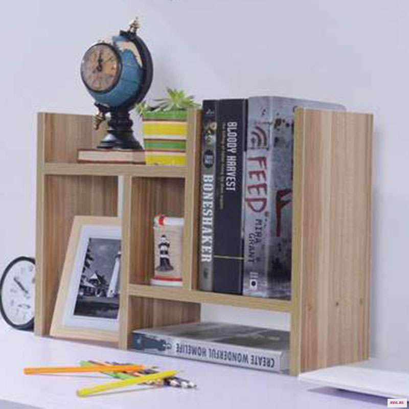 DIY многофункциональная настольная книжная полка выдвижной книжный шкаф для детей Студенческая мини простая