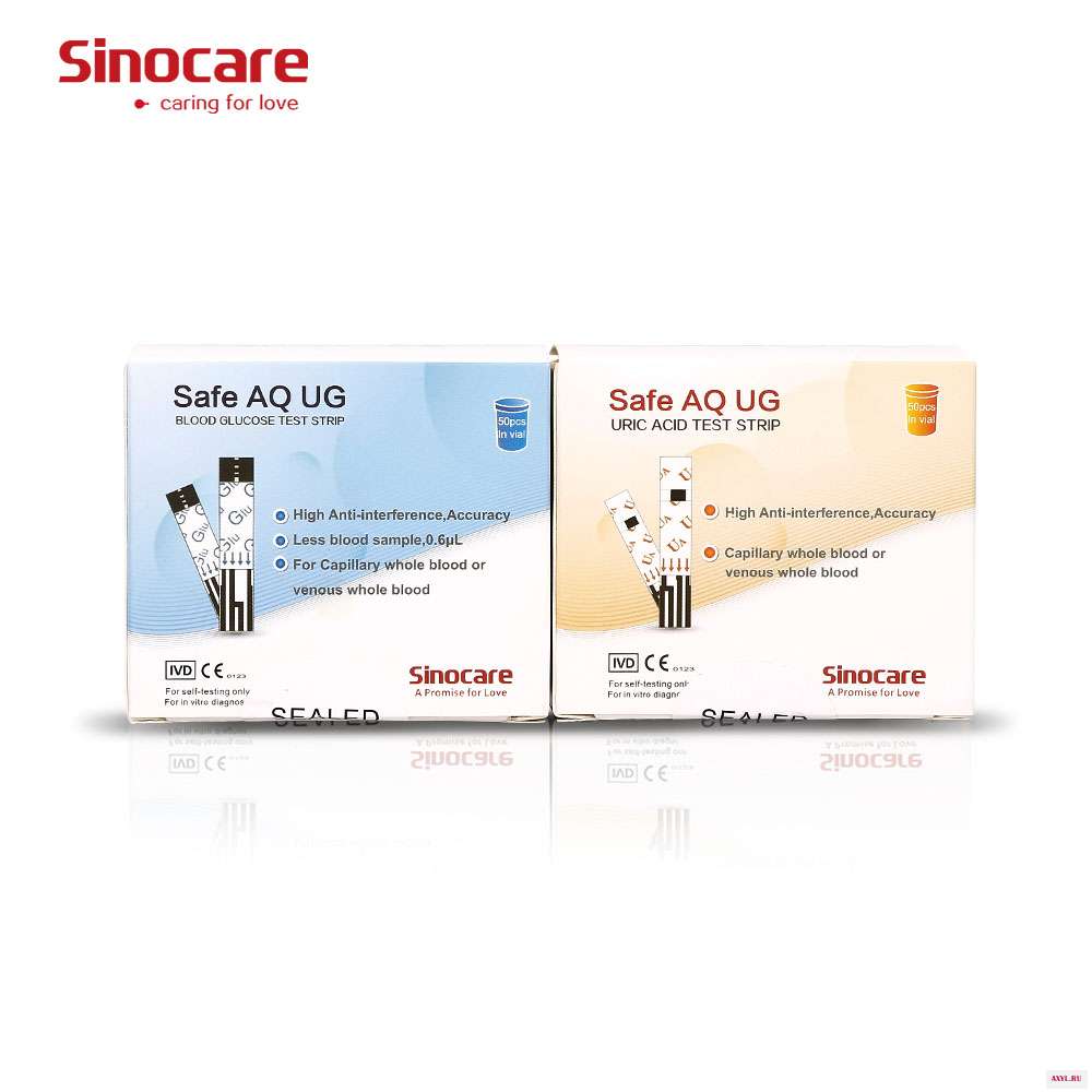 Несколько пакетов! Sinocare безопасная из натуральной кожи UG поддерживающие шкалу мг/DL для измерения уровня