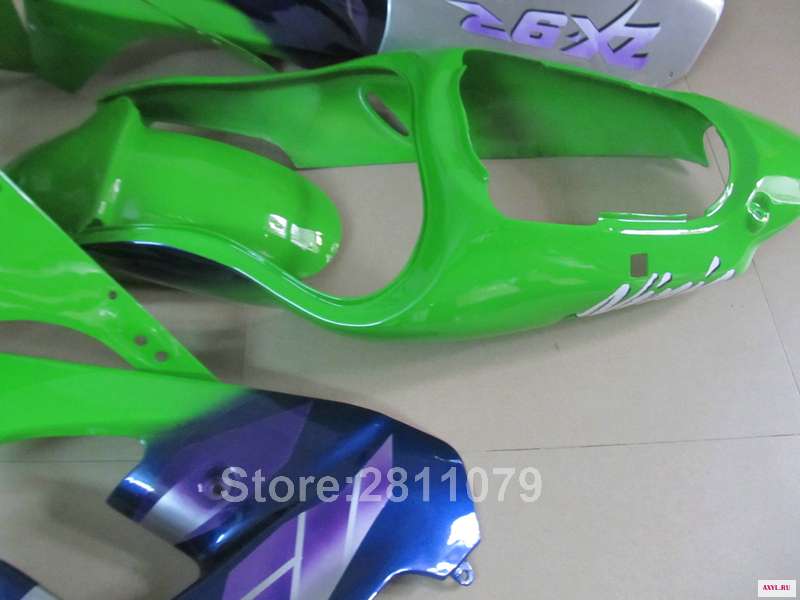 Набор обтекателей мотоцикла для Kawasaki ninja ZX9R 98 99 Зеленый синий обтекатель 1998 1999 PL02|fairing kit|motorcycle fairing kitmotorcycle