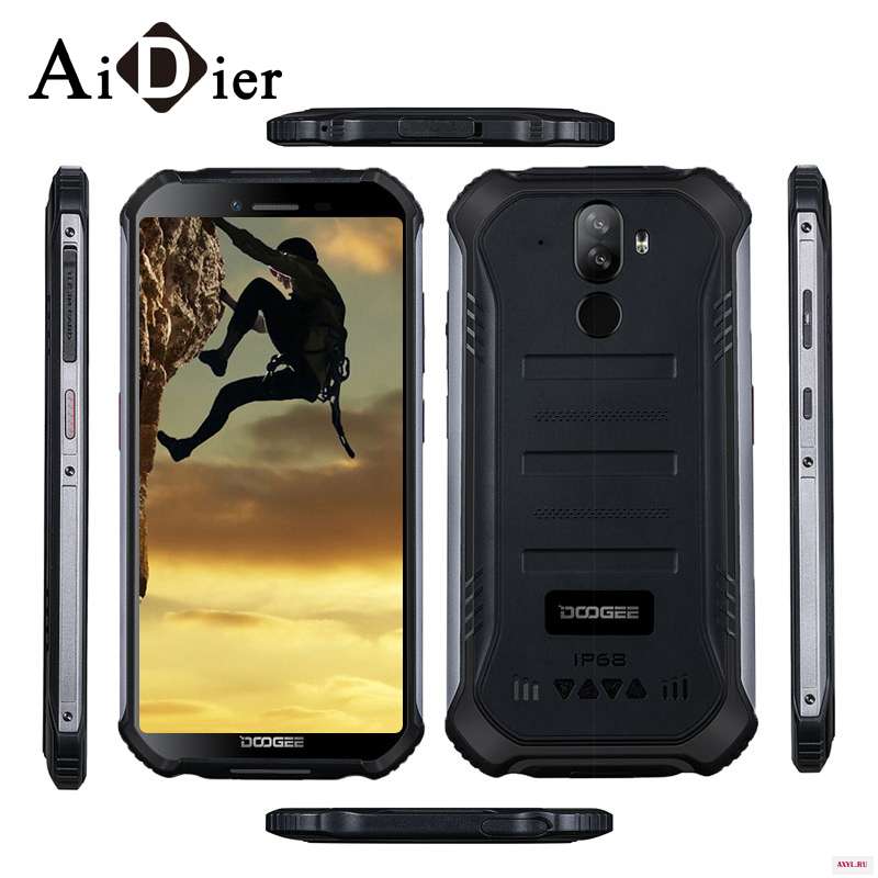 DOOGEE S40 IP68/IP69K Android 9 0 мобильный телефон 5 дюймов 4650 мА/ч MT6739 4 ядра 2 Гб Оперативная память 16 Встроенная 8.0MP 4G