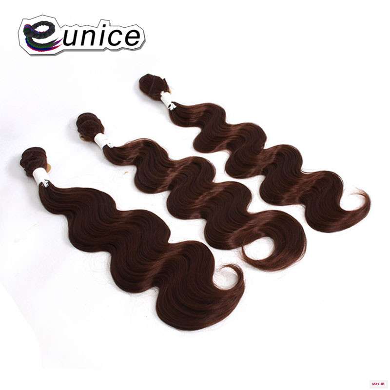 Brazilian Hair Body Wave with Closure synthetic hair bundles   (28)