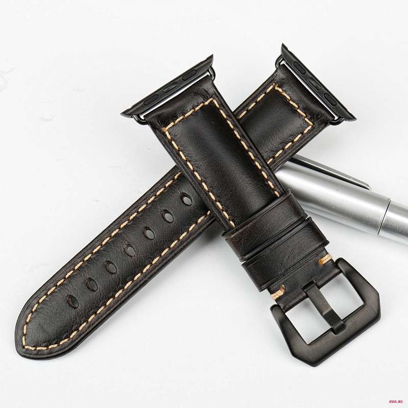 Ремешок MAIKES из натуральной кожи для Apple Watch Band 44 мм 40 42 38 Series 4 3 2 аксессуары часов iwatch|watchband iwatch|genuine leather watch