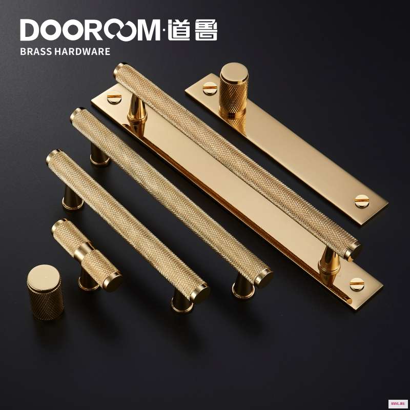 Dooroom латунные ручки для шкафа золотой черный современный шкаф комод ящика мебели легкие роскошные