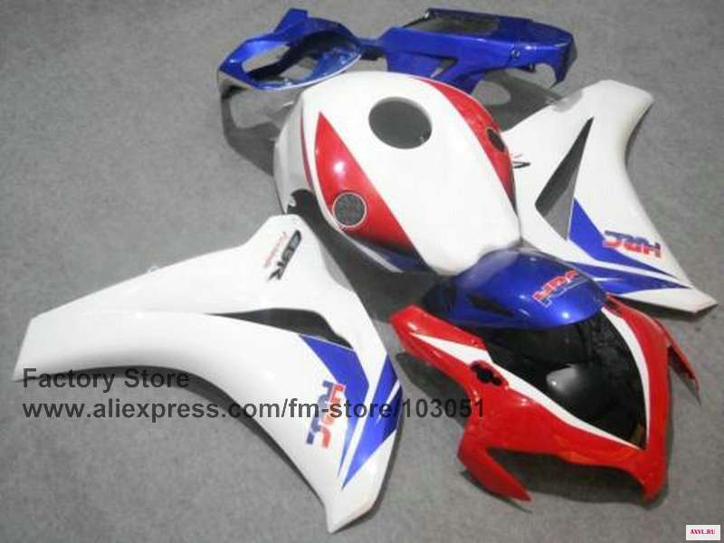HRC белый обтекатель части для HONDA CBR1000RR 2008 2009 2010 2011 литья под давлением изготовленный на заказ cbr1000 rr 08 0910 11