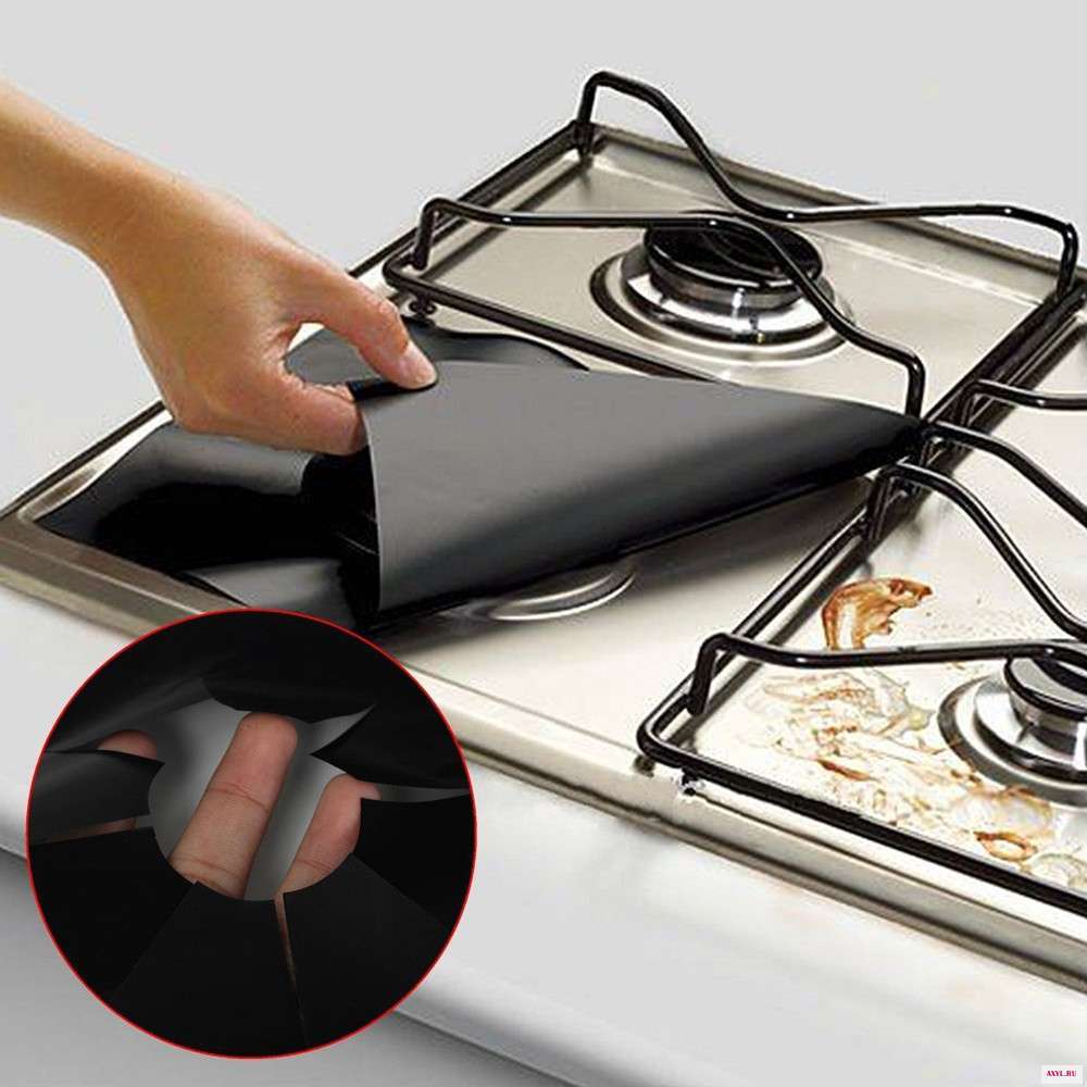 2PCS Gas Stove Protectors Reusable Burner Cover Liner Mat Fire Injuries Protection Trivets Kitchen Specialty Tools | - Цена: 