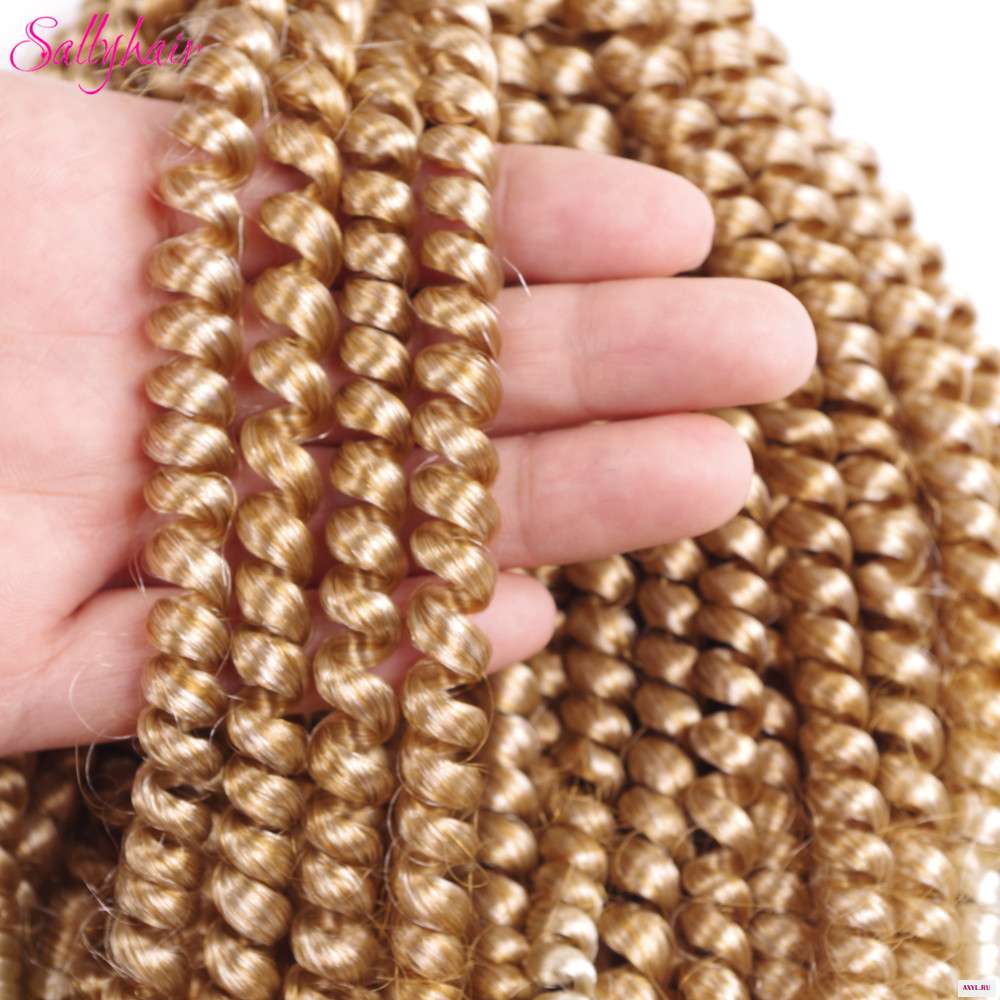 Sallyhair вязаные косички волосы с Омбре плетеные цветные синтетические для наращивания 30 нитей/упаковка 110