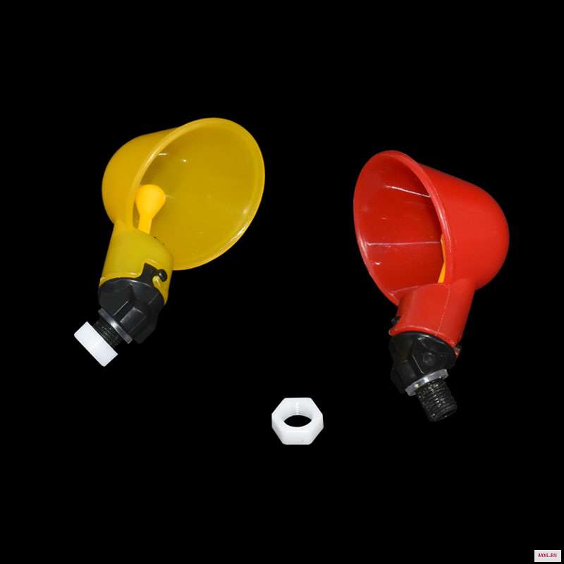 Автоматическая поилка для курицы 1 шт. кормушка пластиковая чашка питья птицы легко устанавливается винты