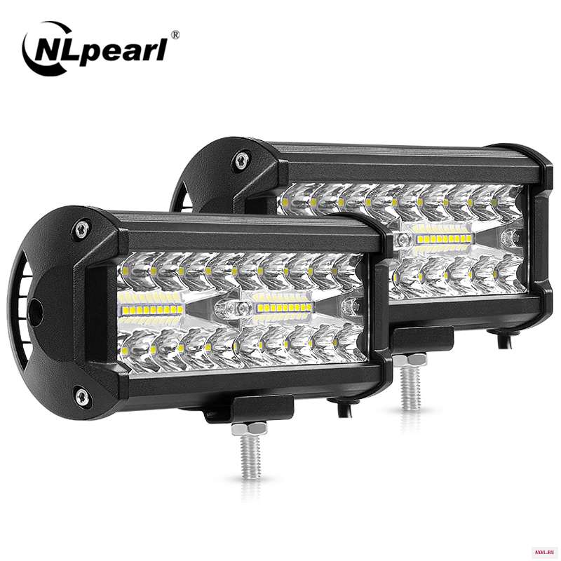 Nlpearl 4 'ƍ'' светильник бар/рабочий 60 Вт 120 светодиодные бар Offroad Combo светодиодный для трактор грузовик 4x4