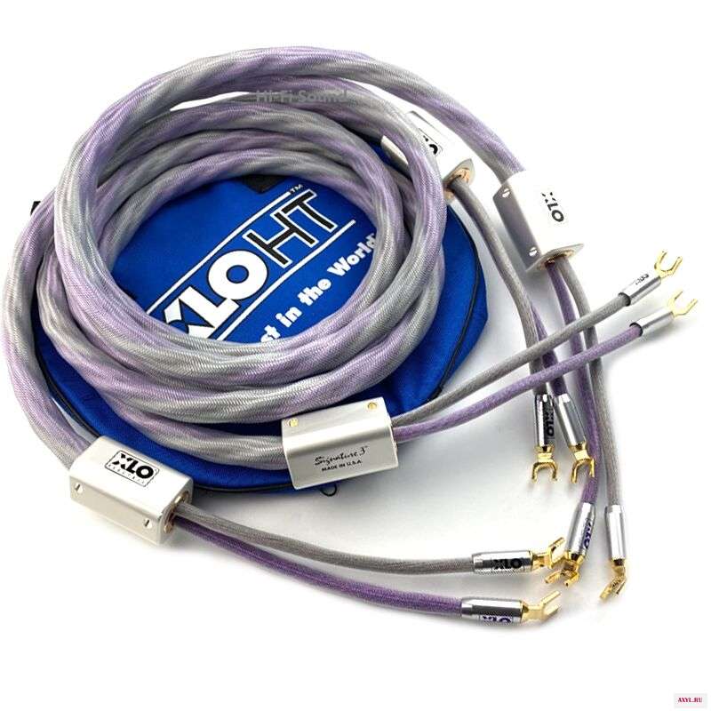 Hi Fi аудио линия XLO Подпись 3 Динамик кабель позолоченный Biwire провод типа "банан"/лопатка) штепсельная