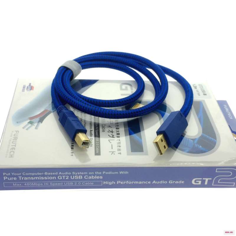 Hi end Furutech GT2 USB от A до B посеребренный OCC медный аудио цифровой кабель|Кабели USB| |