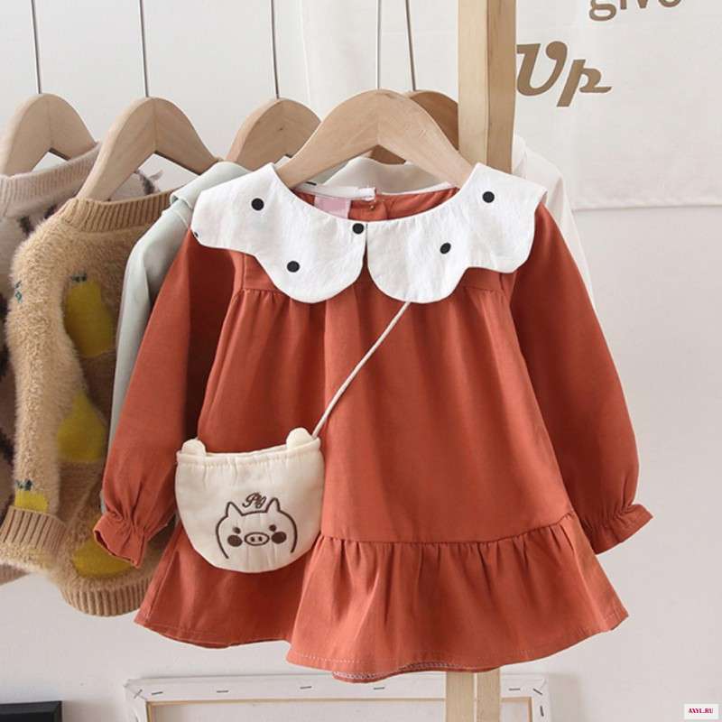 Для маленьких девочек платье с длинными рукавами Сезон весна осень Платье принцессы для Рождественская