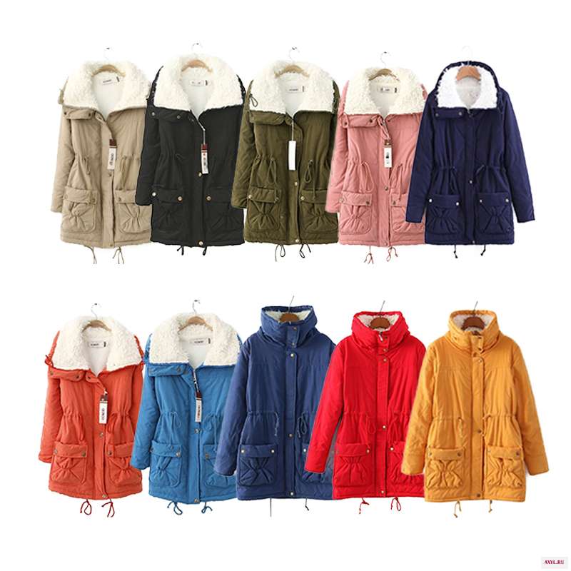 Winter Women Jacket Thick Warm Short Plush Fur Collar Coat Fashion Causal Pregnant Maternity | Мать и - Цена: 
