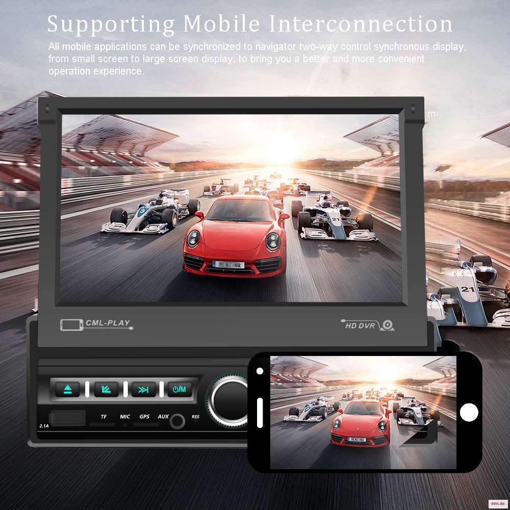 Автомагнитола Podofo 1 Din 7 дюймов GPS Android IOS Mirror Link автомобильный мультимедийный плеер сенсорный экран Bluetooth USB FM