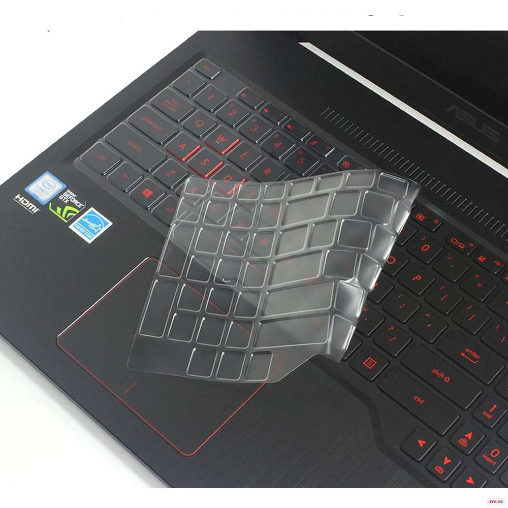 Прозрачный чехол для клавиатуры ASUS TUF Gaming FX504 FX503 FX86 FX80 FX63 FX505 ТПУ защитный защита от пыли настоящий