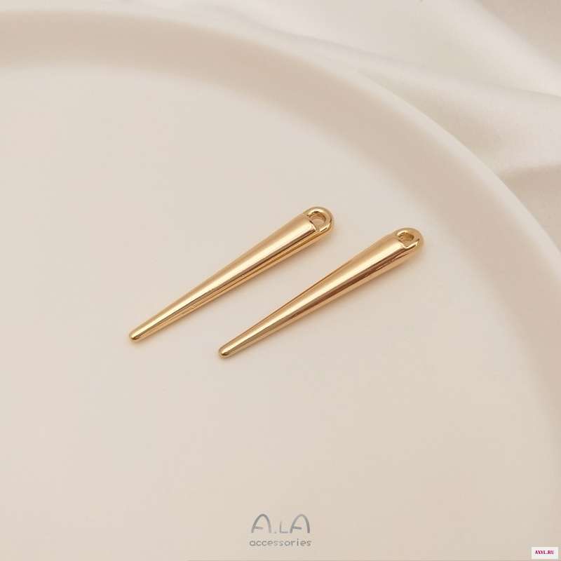 14k золотое покрытие никогда не выцветает со сверхдолгой перец колышек конические заклепки кулон ручной