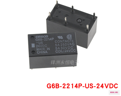 Новое реле Omron G6B 2214P US 5VDC 12VDC 24VDC 5A250VAC 5шт./лот|Реле| |