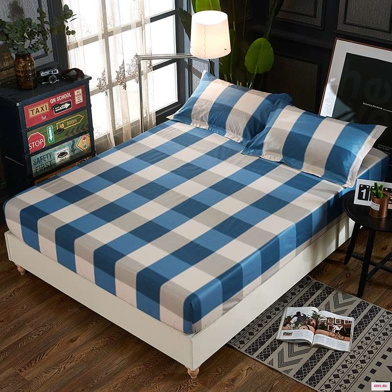 Полный Простыня из чистого хлопка цельная пижама стопроцентного постельное белье матрац крышка крышки