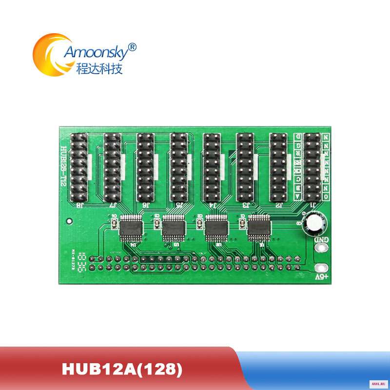 Светодиодный модуль панель для дисплея плата адаптера USB разветвитель со Hub75b Hub75e Hub08 Hub12 работать с Linsn RV901T