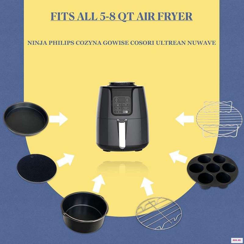 Аксессуары для фритюрницы Philips Nuwave Gowise Gourmia Ninja подходит всех фритюрниц 3 2 4 0 qt| |
