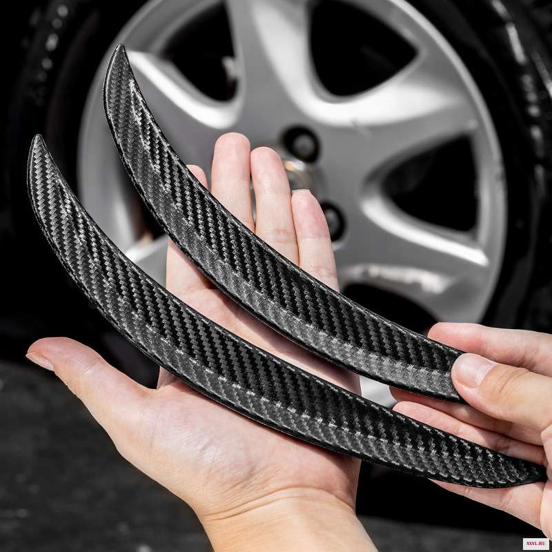 2 шт. Универсальные резиновые Брызговики Car3D из углеродного волокна с узором брызговики от грязи арка колесо