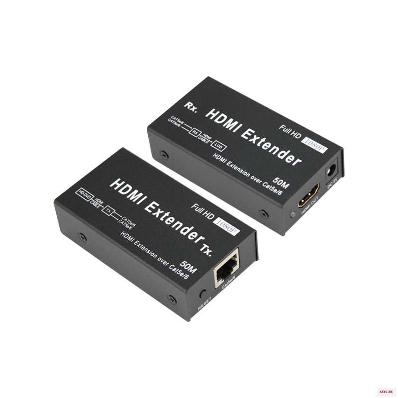 50 м 120 150 200 HDMI расширитель видеосигнала 1080p 3D передатчик и приемник по Cat 5e/6 RJ45 Ethernet конвертер США ЕС