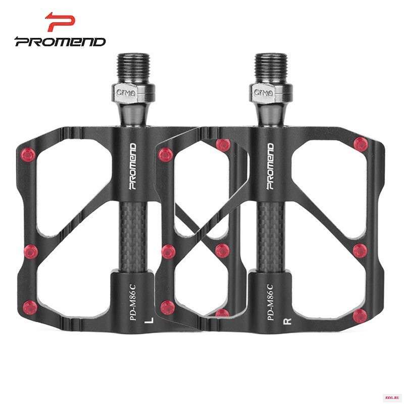 Педаль Mtb PROMEND быстросъемная Антискользящая Ультралегкая из углеродного волокна 3 подшипника для горного