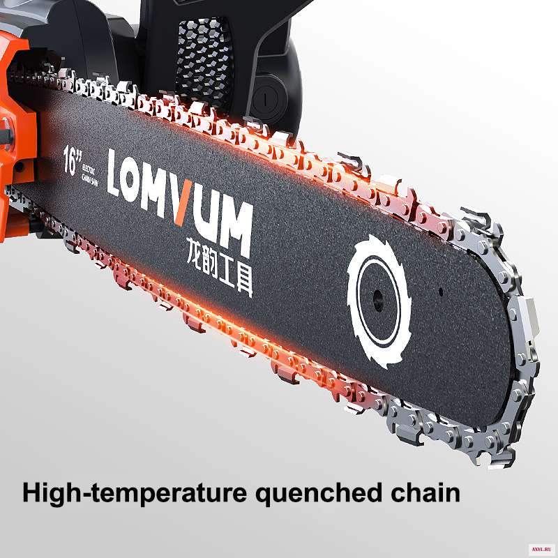 LOMVUM 2600 Вт 16 дюймов цепная пила Электрическая садовые электроинструменты AC 220 В для резки дерева роторная с
