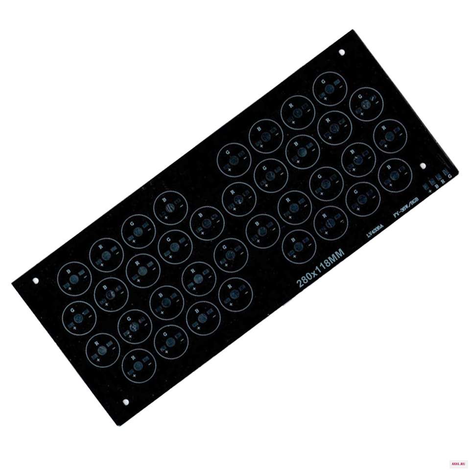 280x118 мм Светодиодная печатная плата 24 Вт 30 36 48 RGB светодиодная алюминиевая пластина радиатор высокой